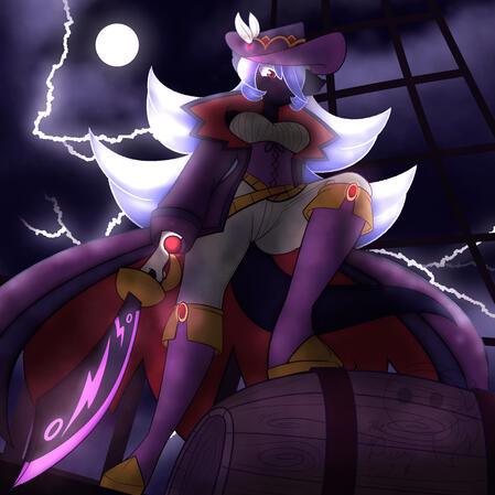 Captain "Lady Nimbus" Evangeline Nocturna - Illustration Captain "Lady Nimbus" Evangeline Nocturna - Illustration