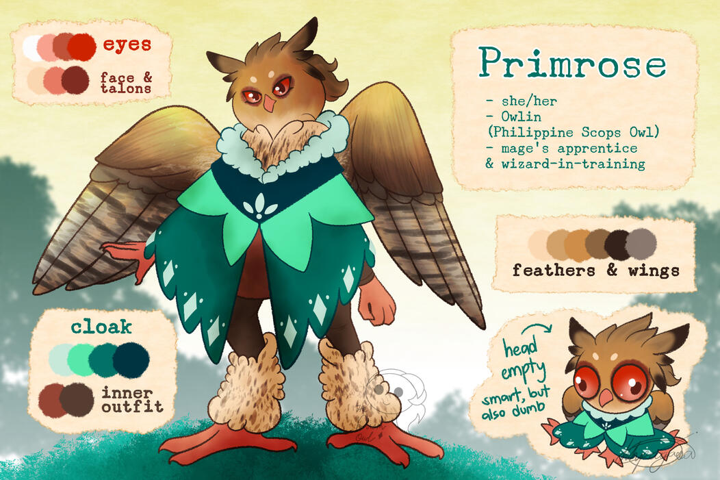 Fursona (Owl) - Primrose Fursona (Owl) - Primrose