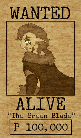 Comm for Duke - Wanted Poster for Thatch