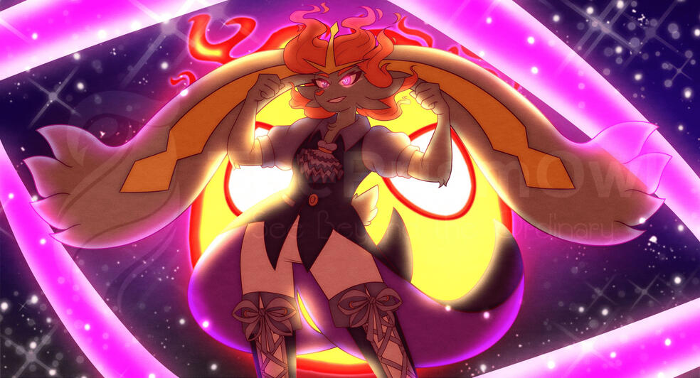 Comm for Ever - Moonlief (GMax Shiny Cinderace)