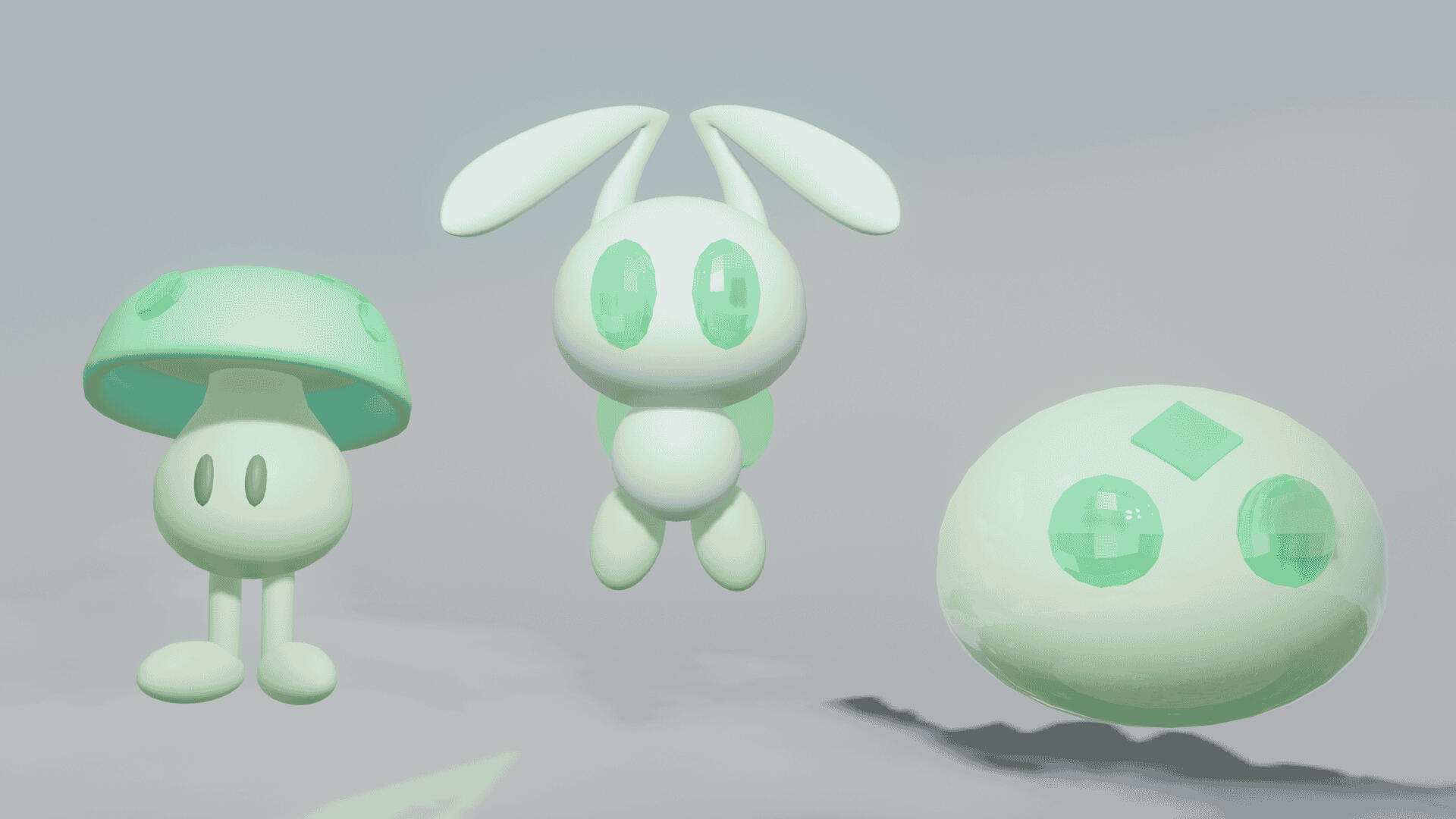 College Works - Small Passive Creatures - 3D Models